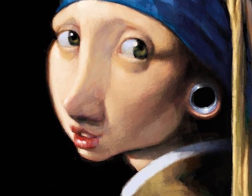 girl with ear tunnel vermeer