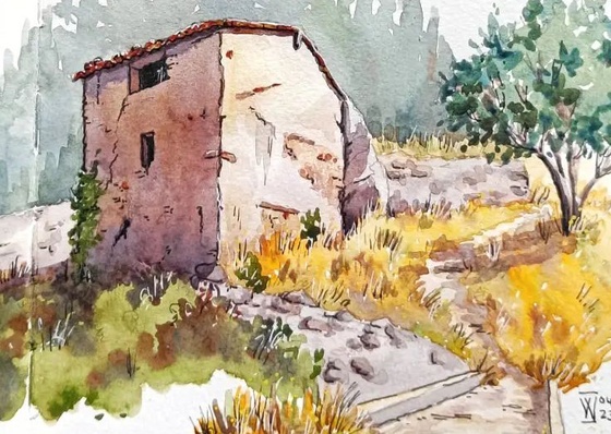 Gallery Of WaterColor Painting By Renee Walden - Spain