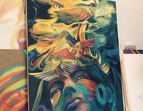 Galería de arte callejero de Adrian Takano - México