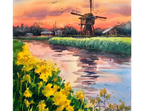 Gallery Of WaterColor Painting By Sofia Wu Mei - China