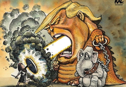 Gallery Of Humor Drawing By Kevin Kallaugher - England