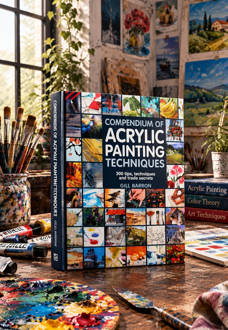 Compendium of Acrylic Painting Techniques by Gill Barron