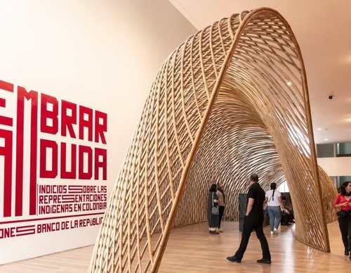 Una exposición en el museo de arte de Bogotá