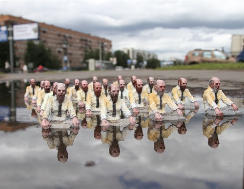 Gallery of Sculpture & Modern art by Isaac Cordal-Spain