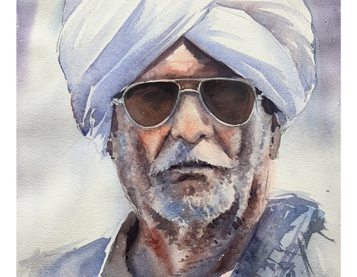 Gallery Of Watercolor Painting By Sikander Singh - India