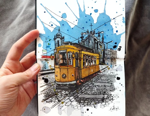 Galeria de pinturas em aquarela de Kalliopi C - Escócia