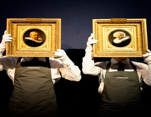 Dos raras pinturas de Rembrandt se subastaron por 14 millones de dólares