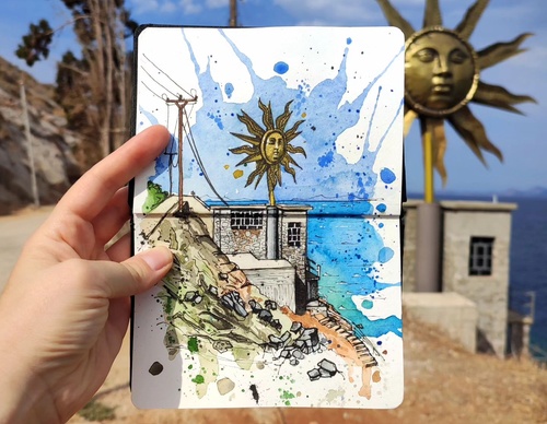 Galeria de pinturas em aquarela de Kalliopi C - Escócia