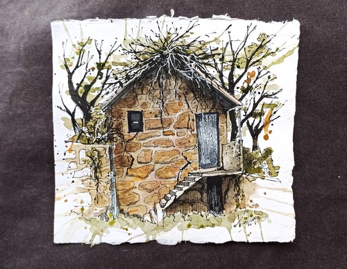 Galeria de pinturas em aquarela de Kalliopi C - Escócia