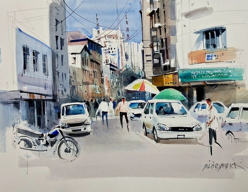 Gallery Of Watercolor Painting By Milind Mulick - India