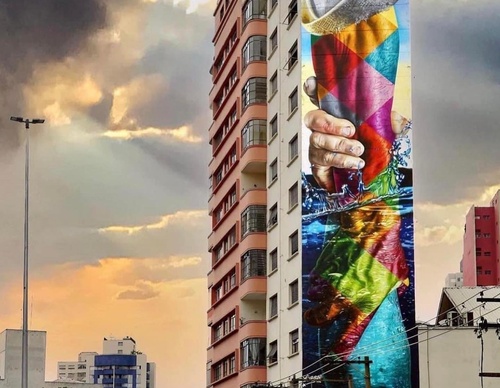 Gallery of street painting by Eduardo Kobra - Brazil