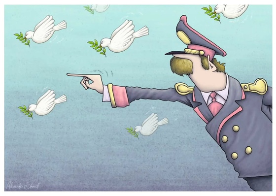 Galería de dibujos humorísticos de Alexander Shmidt - Rusia