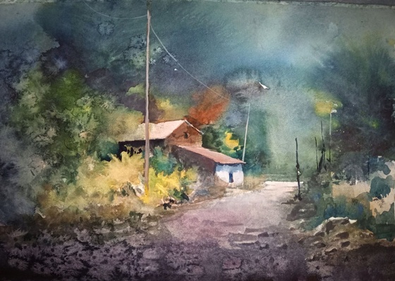 Gallery Of Watercolor Painting By Rogger Oncoy - Peru