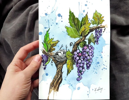 Galeria de pinturas em aquarela de Kalliopi C - Escócia