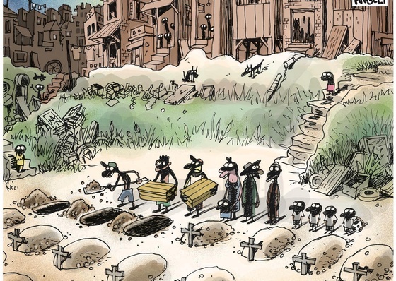 Galería de caricaturas de Arnaldo Angeli Filho-Brasil