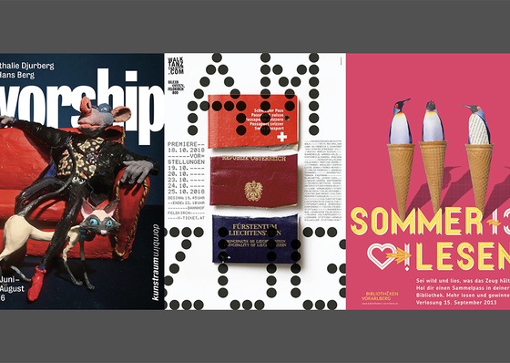 Typographic Posters by Sägenvier DesignKommunikation Studio – Austria