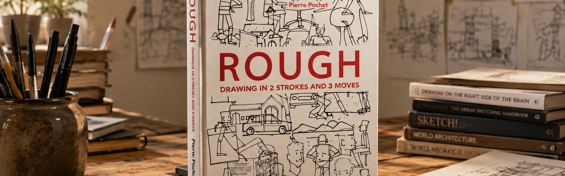 Rough: Drawing in 2 Strokes and 3 Moves by Pierre Pochet