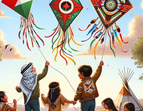 Galería de ilustraciones para Gaza de Malek Qreeqe - Palestina