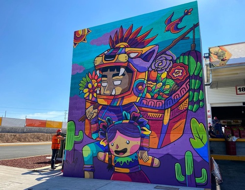 Galeria de arte de rua de Metzican - México