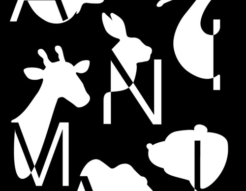 blank poster animal