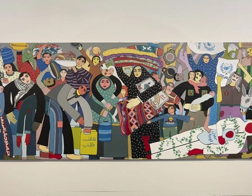 Brescia, uma exposição de obras do coletivo palestino Eltiqa