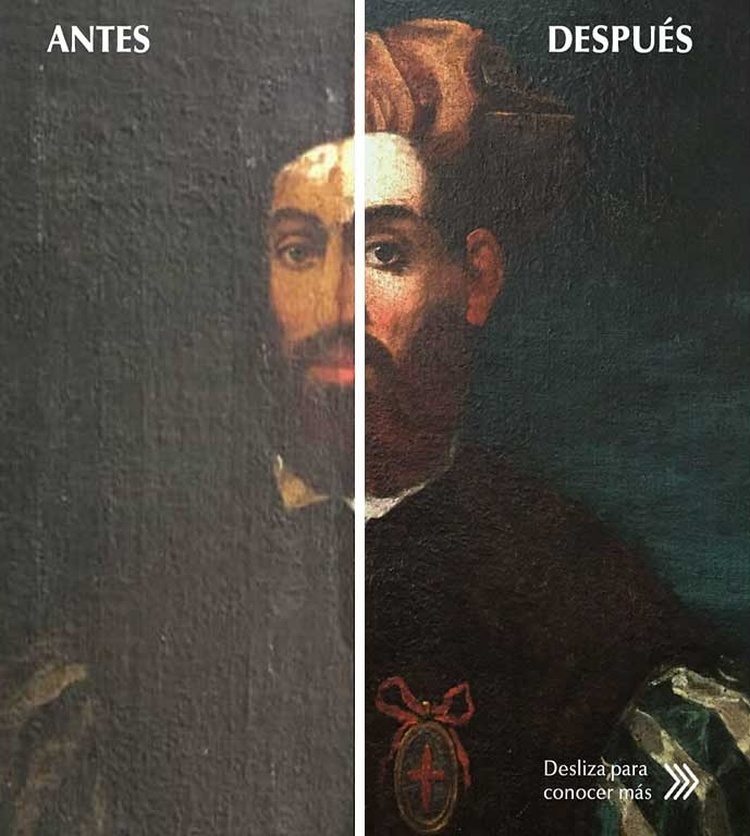 Obra Retrato de Magallanes restaurada en emblemático museo cubano