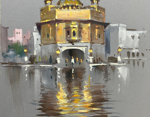 Gallery Of Watercolor Painting By Sikander Singh - India