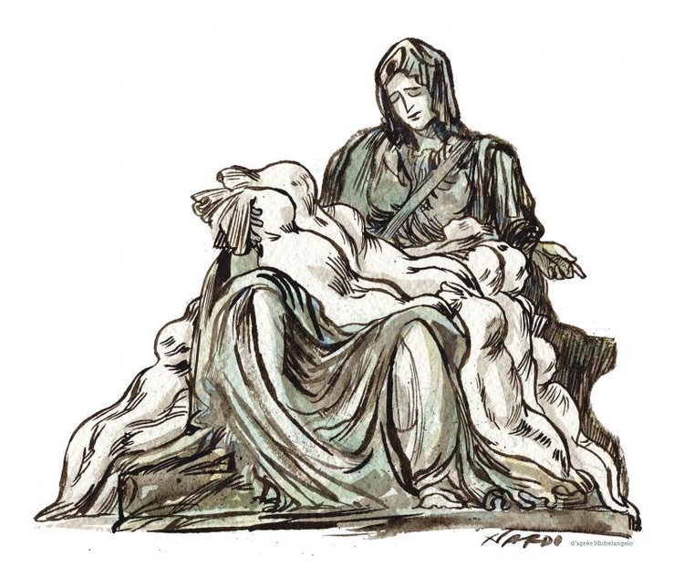 Pietà | Morte e sofrimento em Gaza.