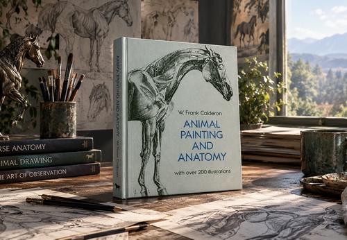 Animal Painting and Anatomy (Dover Anatomy for Artists) by W. Frank Calderon