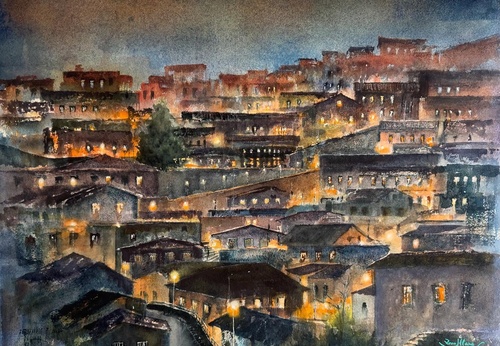 Gallery Of WaterColor Painting By Rodrigo Aros Llanos - Chile
