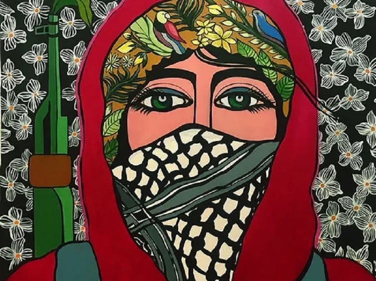 A group exhibition presents, through works by artists from Gaza to Lebanon
