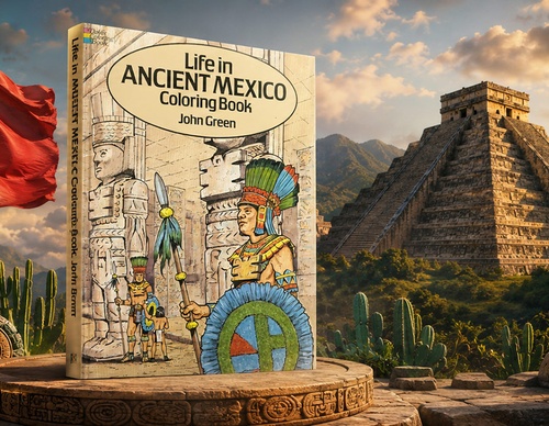 A Vida no México Antigo | Livro para Colorir