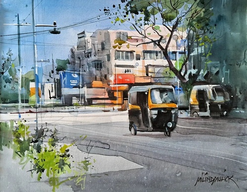 Gallery Of Watercolor Painting By Milind Mulick - India