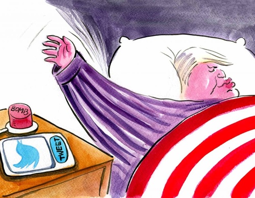 sleeping trump christo komar