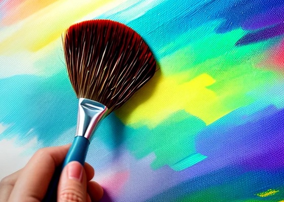 How the painter's technique reflects his emotions in the painting