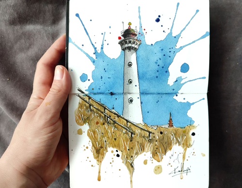 Galeria de pinturas em aquarela de Kalliopi C - Escócia
