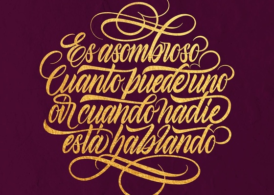 Gallery Of Calligraphy By Ana Hernández - Mexico