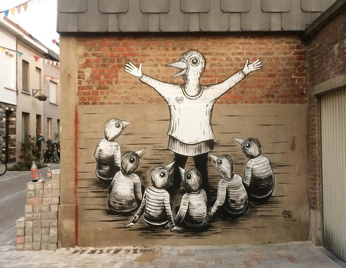 Gallery Of Street Art By Gijs Vanhee - Belgium