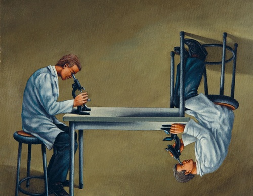 Gallery of humor painting by Rafal Olbinski - Poland