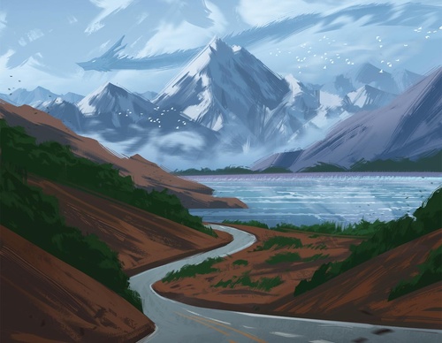 Galeria de ilustrações de Philip Sue - Nova Zelândia