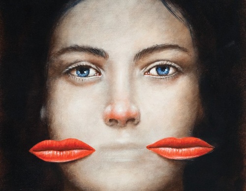 Gallery of humor painting by Rafal Olbinski - Poland
