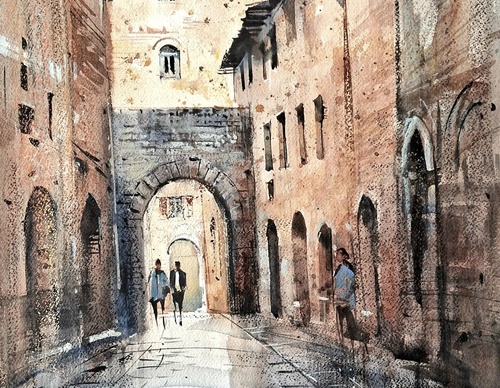 Gallery Of Watercolor Painting By Milind Mulick - India