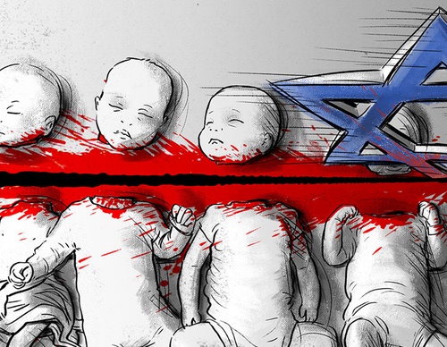 Una selección de obras de artistas antisionistas de todo el mundo, publicadas en el sitio web iraní Shiaarts.ir