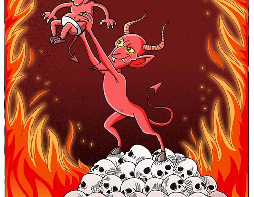 holocide cartoon