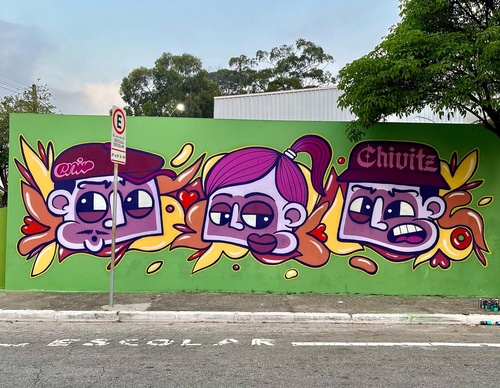 Galería de arte callejero de Chivitz - Brasil