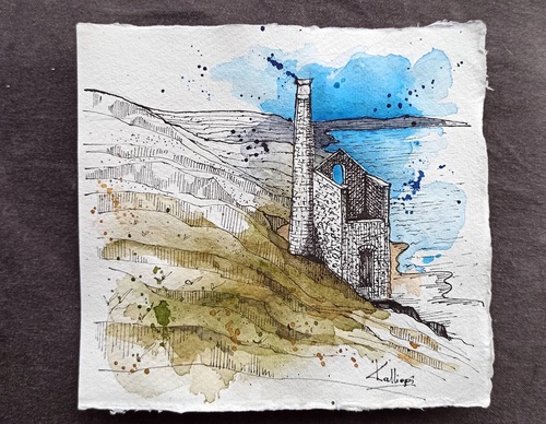 Galeria de pinturas em aquarela de Kalliopi C - Escócia