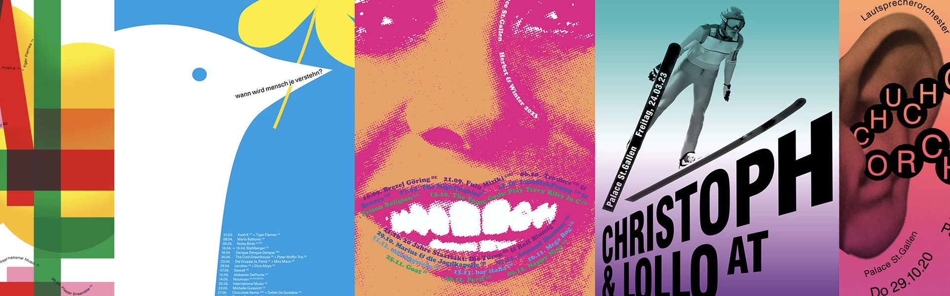 Gallery of Typographic Posters by Studio Anna Haas – Fribourg, Switzerland