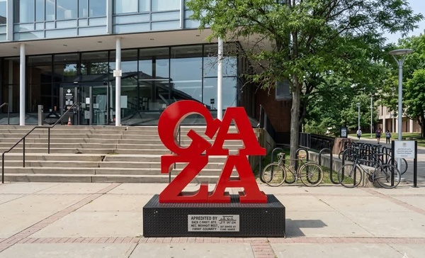 Monumento a favor de Gaza cobra protagonismo en EE. UU.