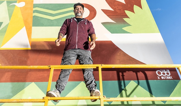 Oscar “Odd” Diodoro | 120m² Mural in Bolzano, Italy