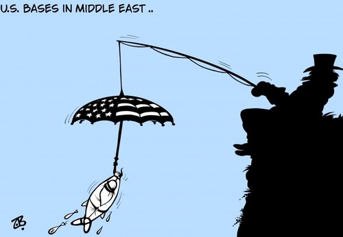 U.S. bases in Middle East .. U.S. bases in Middle East .. Protection comes at a price ..